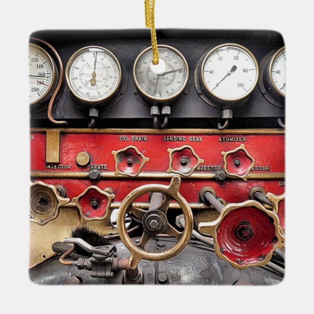 STEAM TRAINS  CERAMIC ORNAMENT (Front)