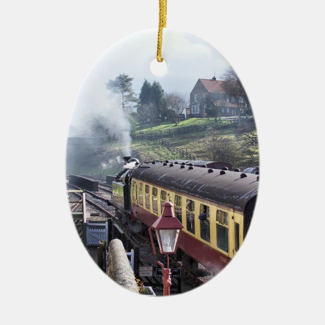 STEAM TRAINS CERAMIC ORNAMENT (Front)