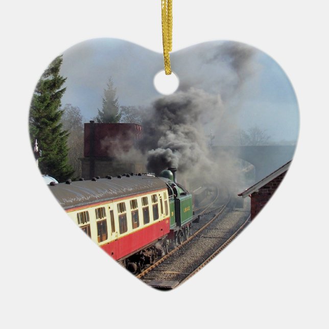 STEAM TRAINS CERAMIC ORNAMENT (Front)