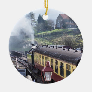 STEAM TRAINS CERAMIC ORNAMENT