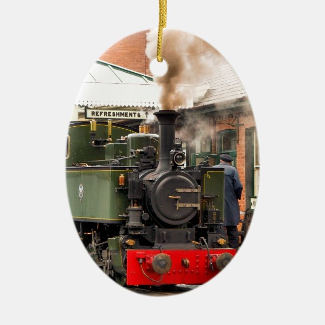 STEAM TRAINS CERAMIC ORNAMENT (Front)