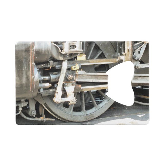 STEAM TRAINS CREDIT CARD BOTTLE OPENER (Front (Horizontal))