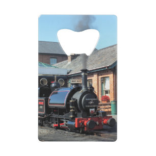 STEAM TRAINS CREDIT CARD BOTTLE OPENER