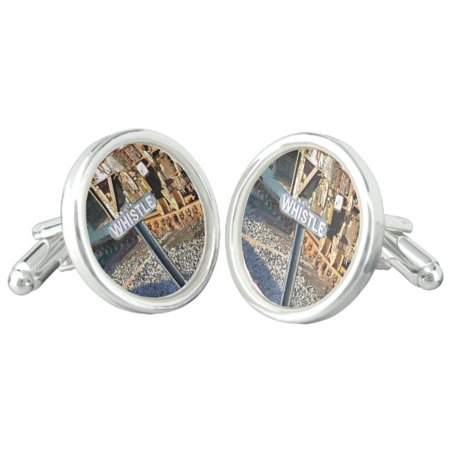 STEAM TRAINS CUFFLINKS (Angled)