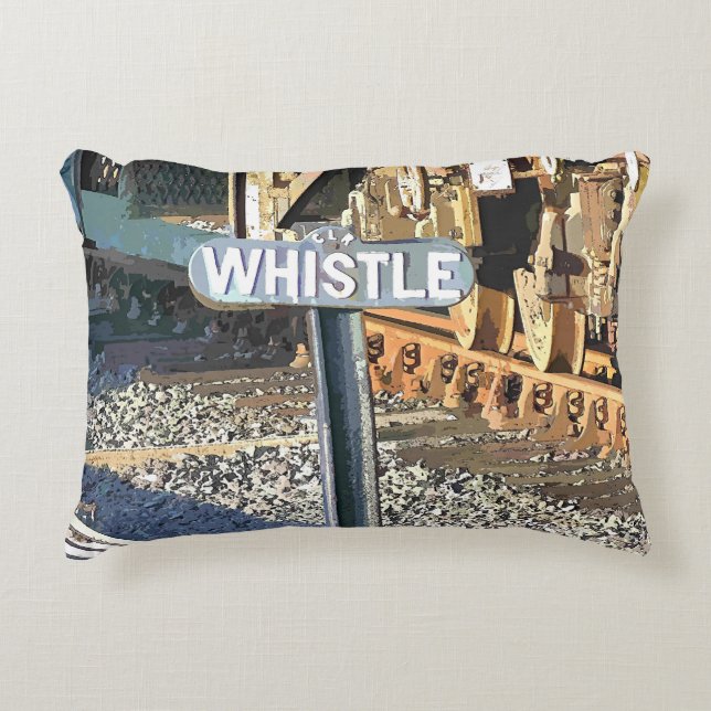 STEAM TRAINS DECORATIVE PILLOW (Front)