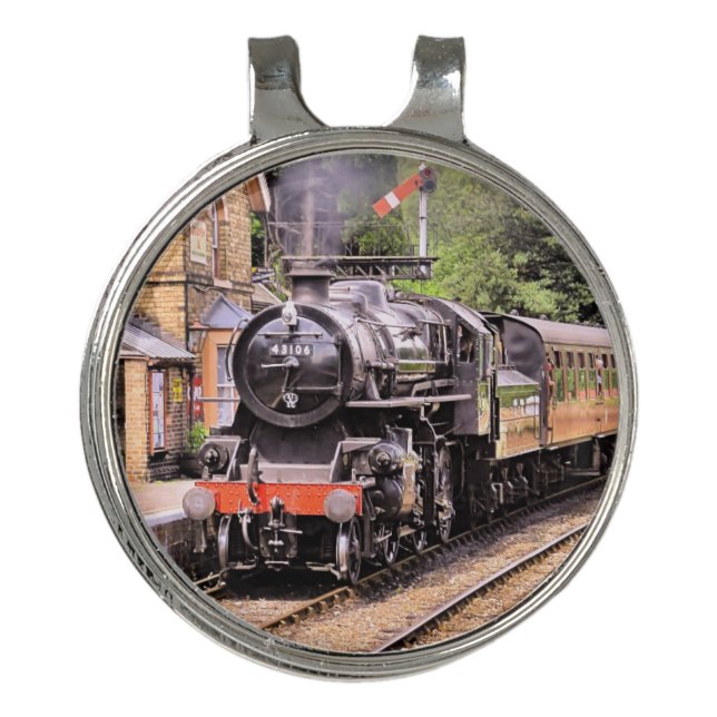 STEAM TRAINS    GOLF HAT CLIP (Front)