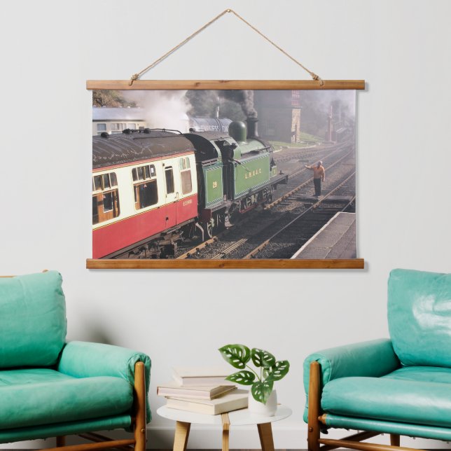 STEAM TRAINS HANGING TAPESTRY (Living Room)