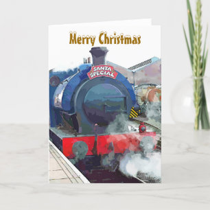 STEAM TRAINS HOLIDAY CARD