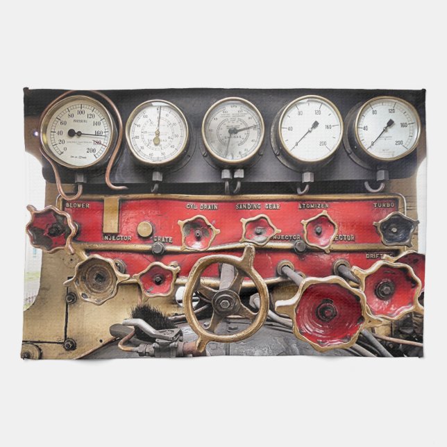 STEAM TRAINS KITCHEN TOWEL (Horizontal)