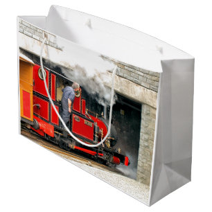 STEAM TRAINS LARGE GIFT BAG