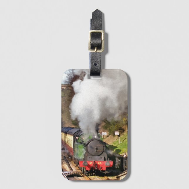 STEAM TRAINS LUGGAGE TAG (Front Vertical)