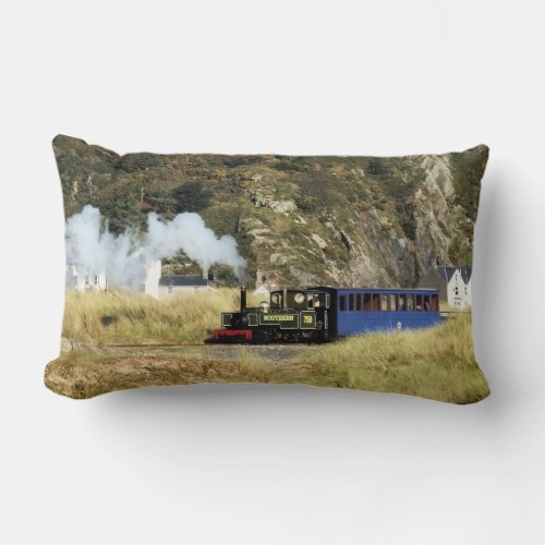 STEAM TRAINS LUMBAR PILLOW