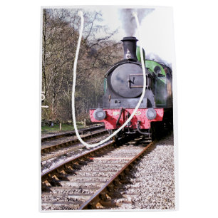 STEAM TRAINS MEDIUM GIFT BAG