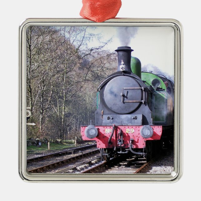STEAM TRAINS METAL ORNAMENT (Front)