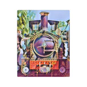 STEAM TRAINS    METAL PRINT