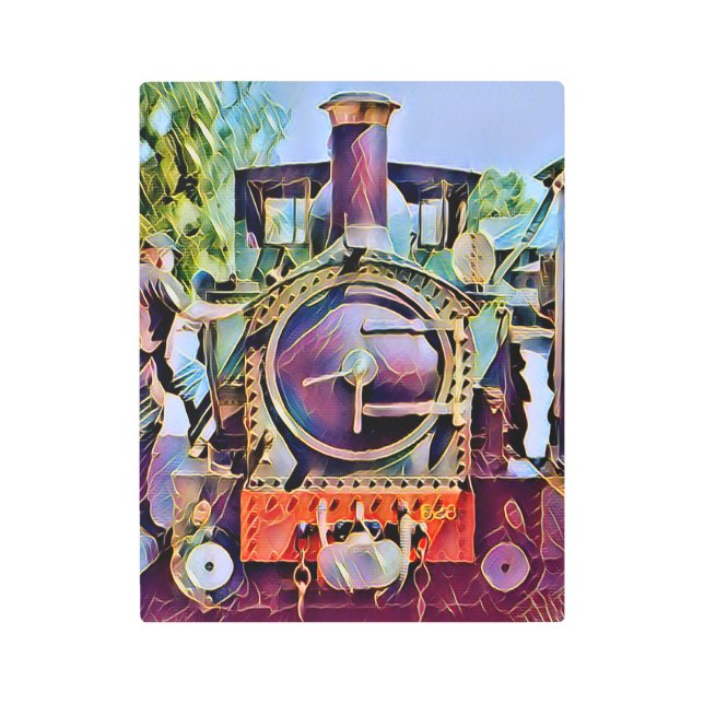 STEAM TRAINS    METAL PRINT (Front)