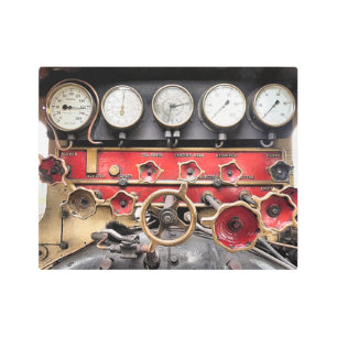 STEAM TRAINS METAL PRINT