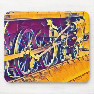 STEAM TRAINS MOUSE PAD