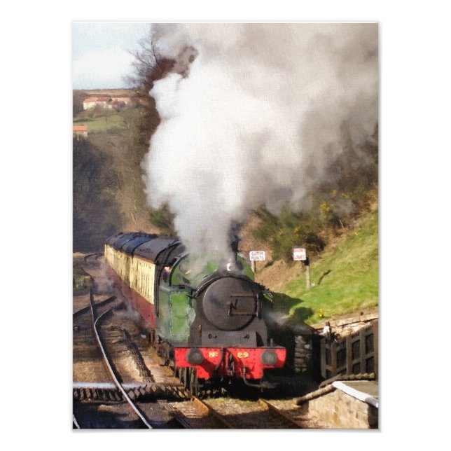 STEAM TRAINS PHOTO PRINT (Front)