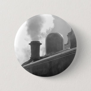 STEAM TRAINS PINBACK BUTTON
