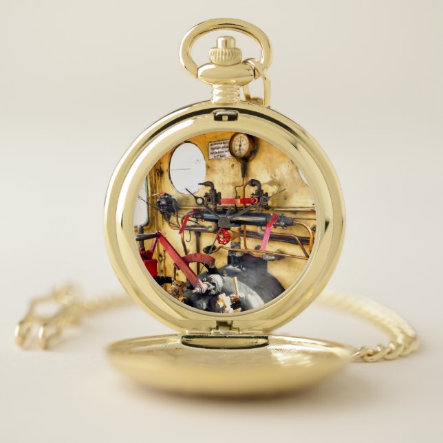 STEAM TRAINS   POCKET WATCH (Inside)