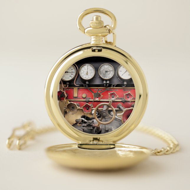 STEAM TRAINS  POCKET WATCH (Inside)