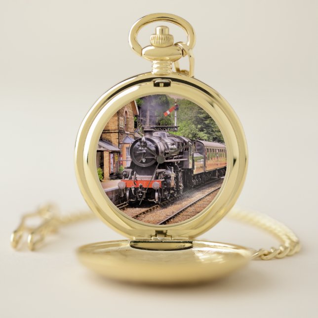 STEAM TRAINS   POCKET WATCH (Inside)