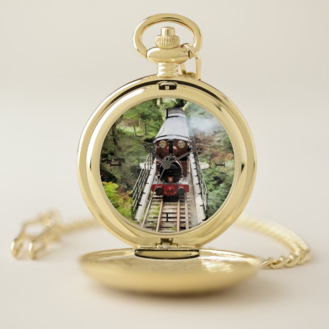 STEAM TRAINS POCKET WATCH (Inside)