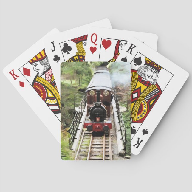 STEAM TRAINS POKER CARDS (Back)