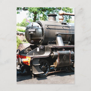 STEAM TRAINS POSTCARD