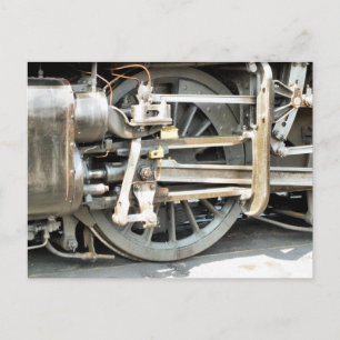 STEAM TRAINS POSTCARD