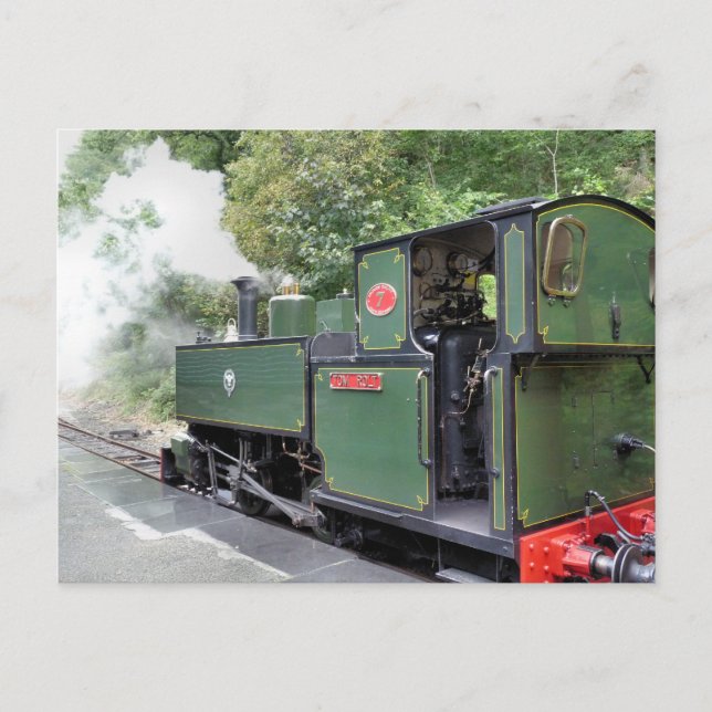 STEAM TRAINS POSTCARD (Front)