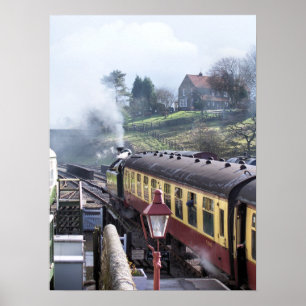 STEAM TRAINS POSTER