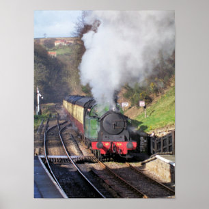 STEAM TRAINS POSTER