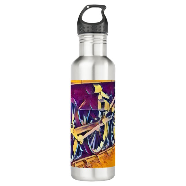 STEAM TRAINS   STAINLESS STEEL WATER BOTTLE (Front)