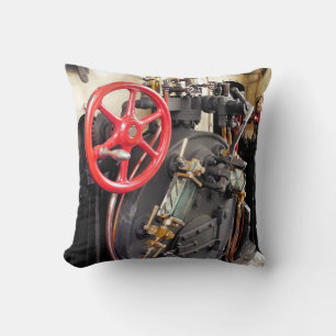 STEAM TRAINS THROW PILLOW