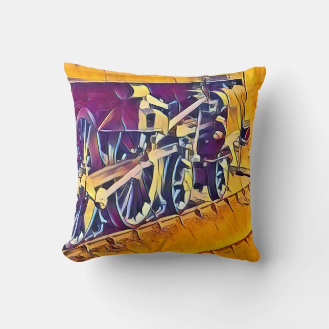 STEAM TRAINS   THROW PILLOW (Front)