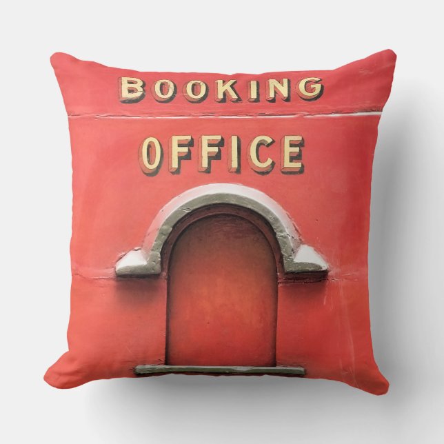 STEAM TRAINS THROW PILLOW (Front)
