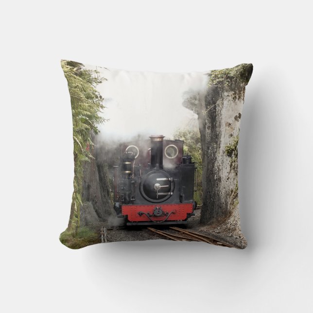 STEAM TRAINS THROW PILLOW (Front)