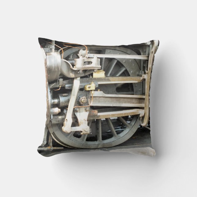 STEAM TRAINS THROW PILLOW (Front)
