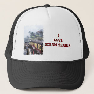STEAM TRAINS TRUCKER HAT