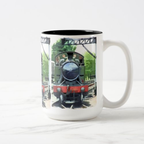 STEAM TRAINS Two_Tone COFFEE MUG