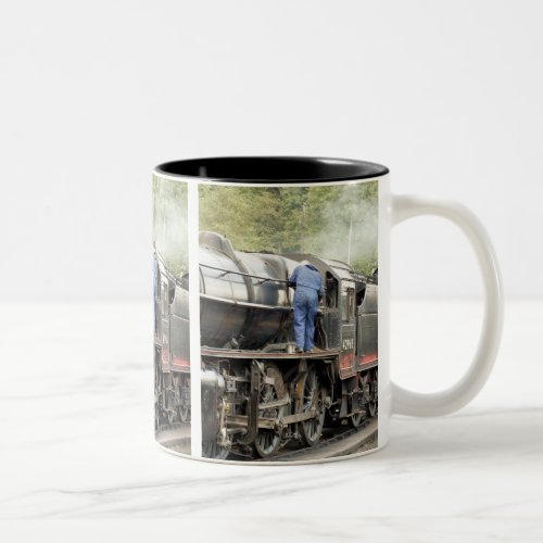 STEAM TRAINS Two_Tone COFFEE MUG