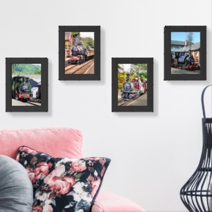 STEAM TRAINS WALL ART SETS