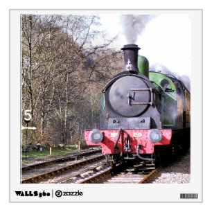 STEAM TRAINS WALL STICKER