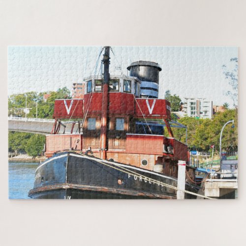Steam Tugboat Forceful Queensland Jigsaw Puzzle