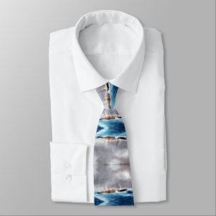 Steam Yacht Margarita 1900's Neck Tie