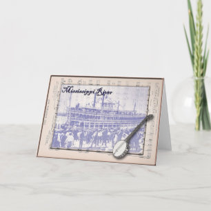 Steamboat and Music Card