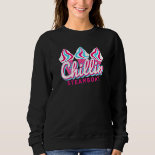 Steamboat Chillin Ice Cream Pop Art Steamboat Colo Sweatshirt