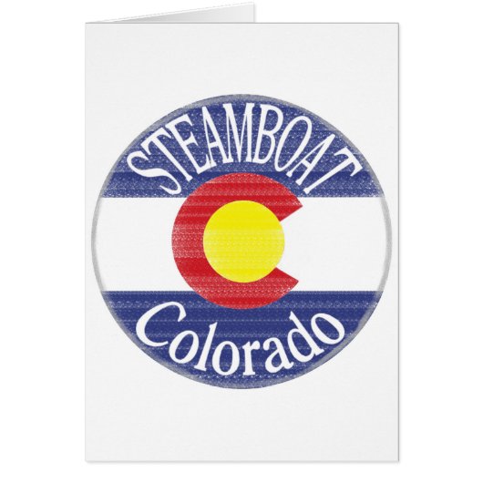 Steamboat Colorado circle flag (Front)